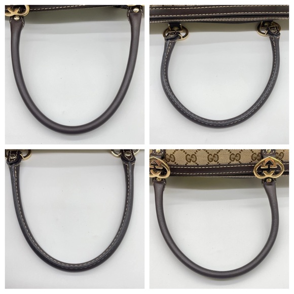 Gucci GG ❤️Lovely Heart Collection❤️ canvas and leather tote - Picture 14 of 14